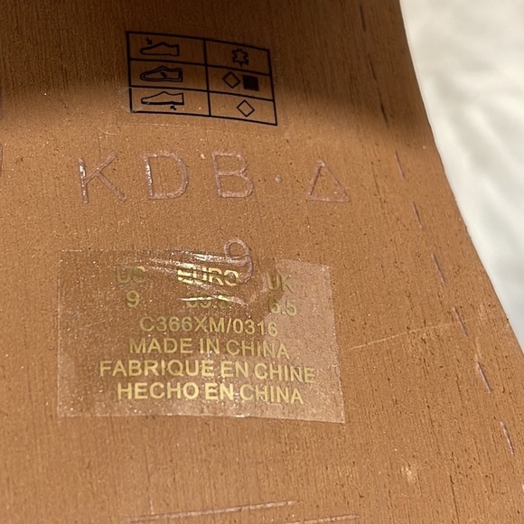 KELSI DAGGER BROOKLYN Metro Brown Peep Toe Ankle Block Heeled Booties Size 9 - Picture 10 of 11